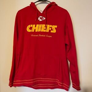 NFL Women's Red Kansas City Chiefs Hoodie with Yellow Accents
